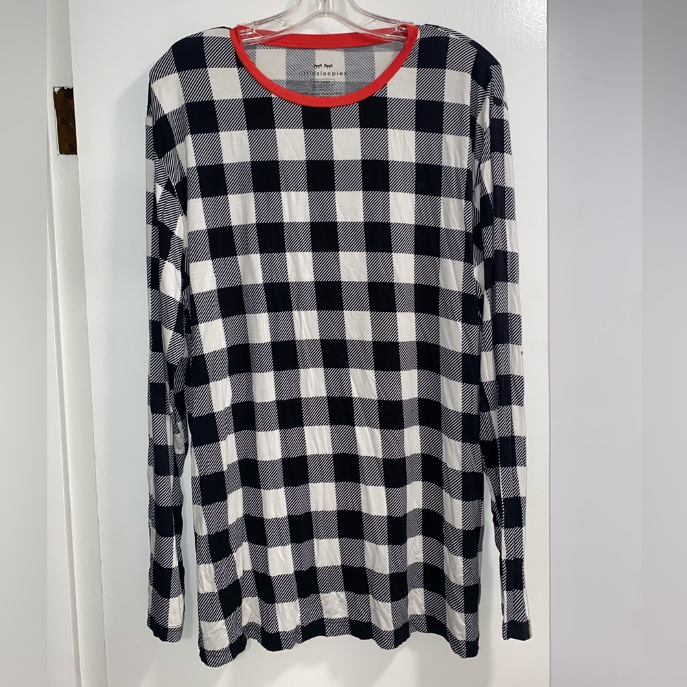 LS Buffalo Plaid Men’s Long Sleeve Bamboo Pajama Top